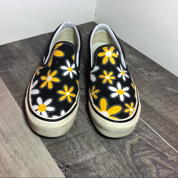 sunflower vans slip on